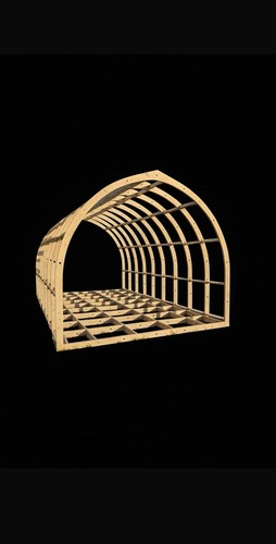 Glamping pod frame - pod, w