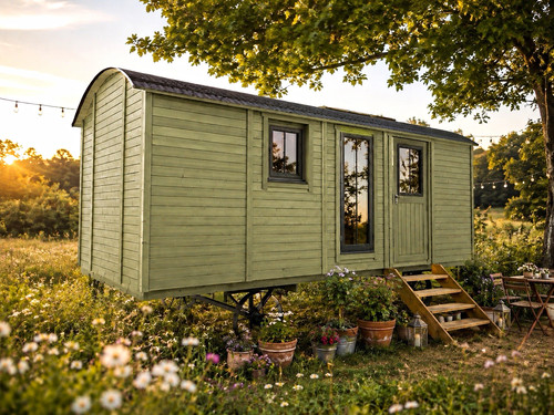 Wooden shepherd hut - wooden, shepherd’s