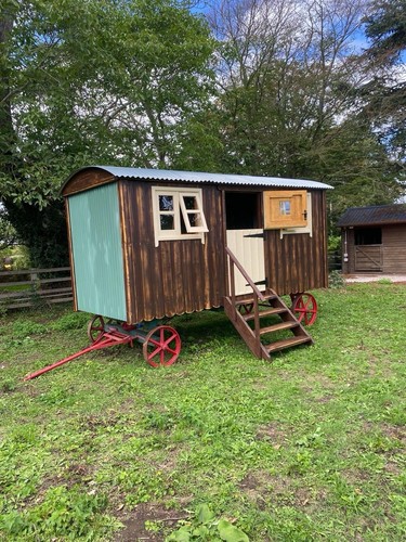 Shepherds hut home office - shepherds,